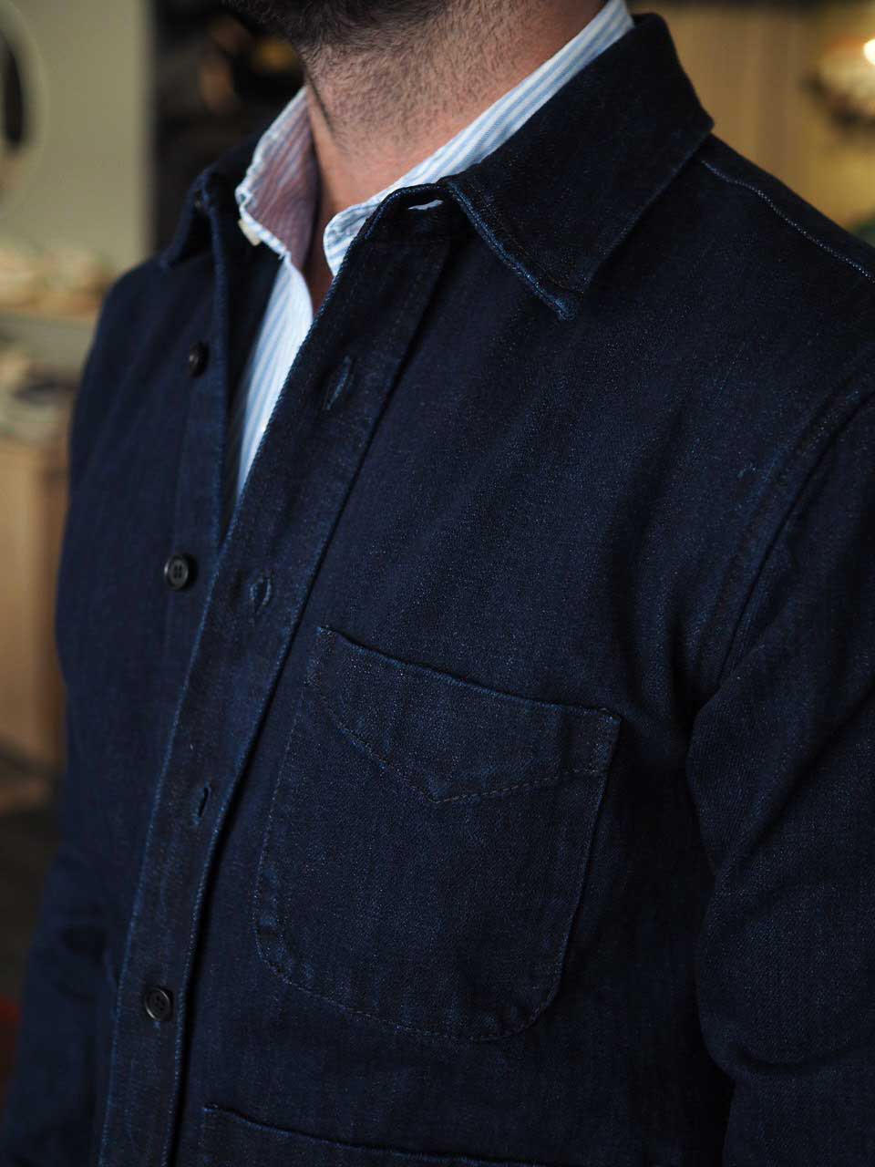 Aspesi Dark Denim Jacket