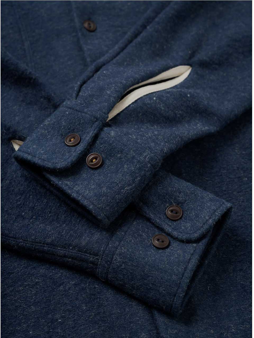 Universal Works Marl Work Shirt Navy
