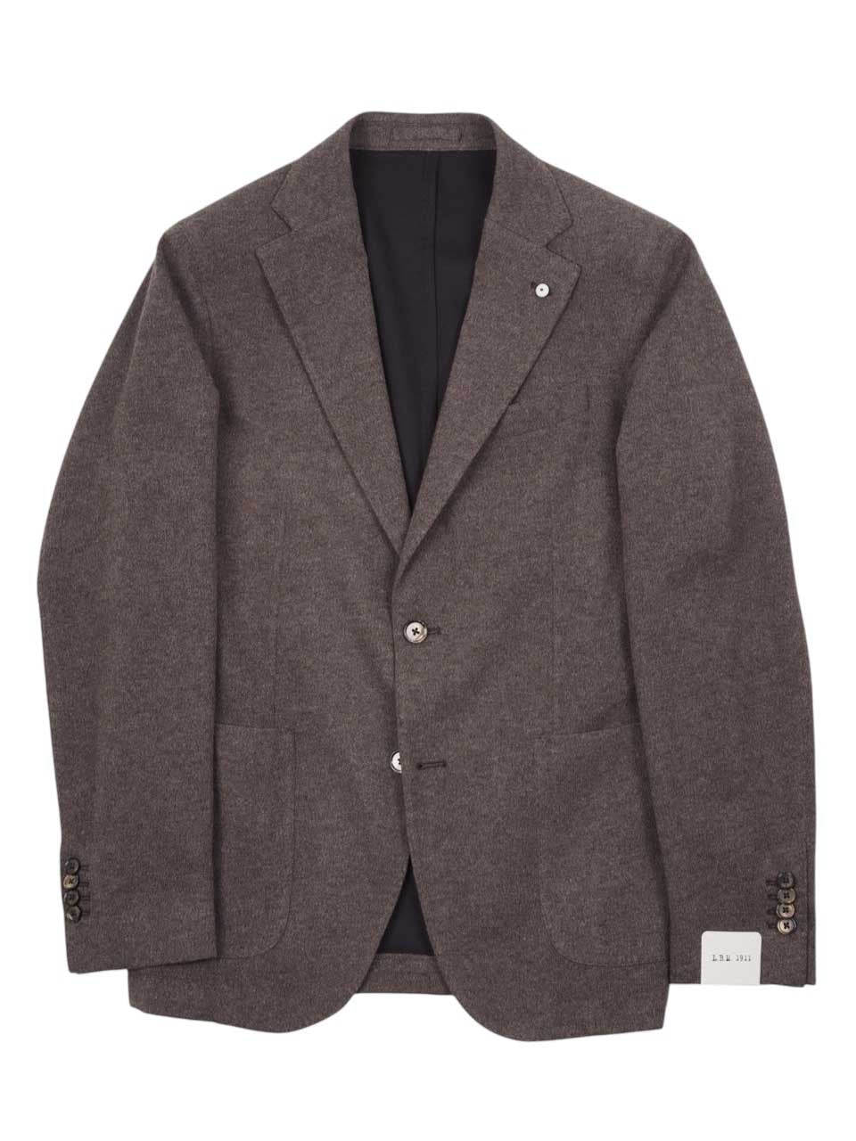L.B.M 1911 Knitted Wool Blazer Brown