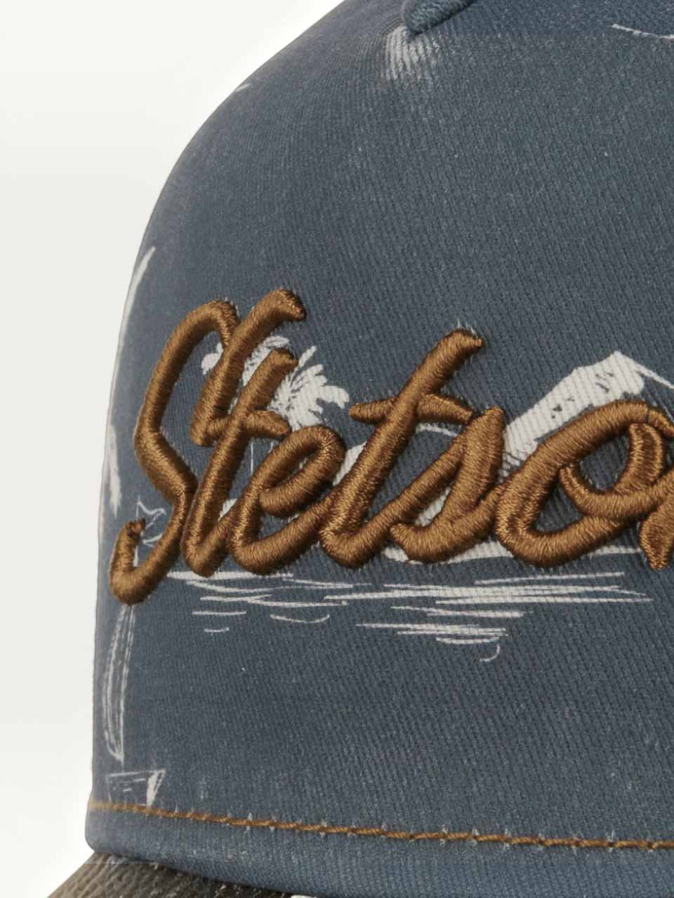Stetson Minimal Aloha Print Trucker Cap