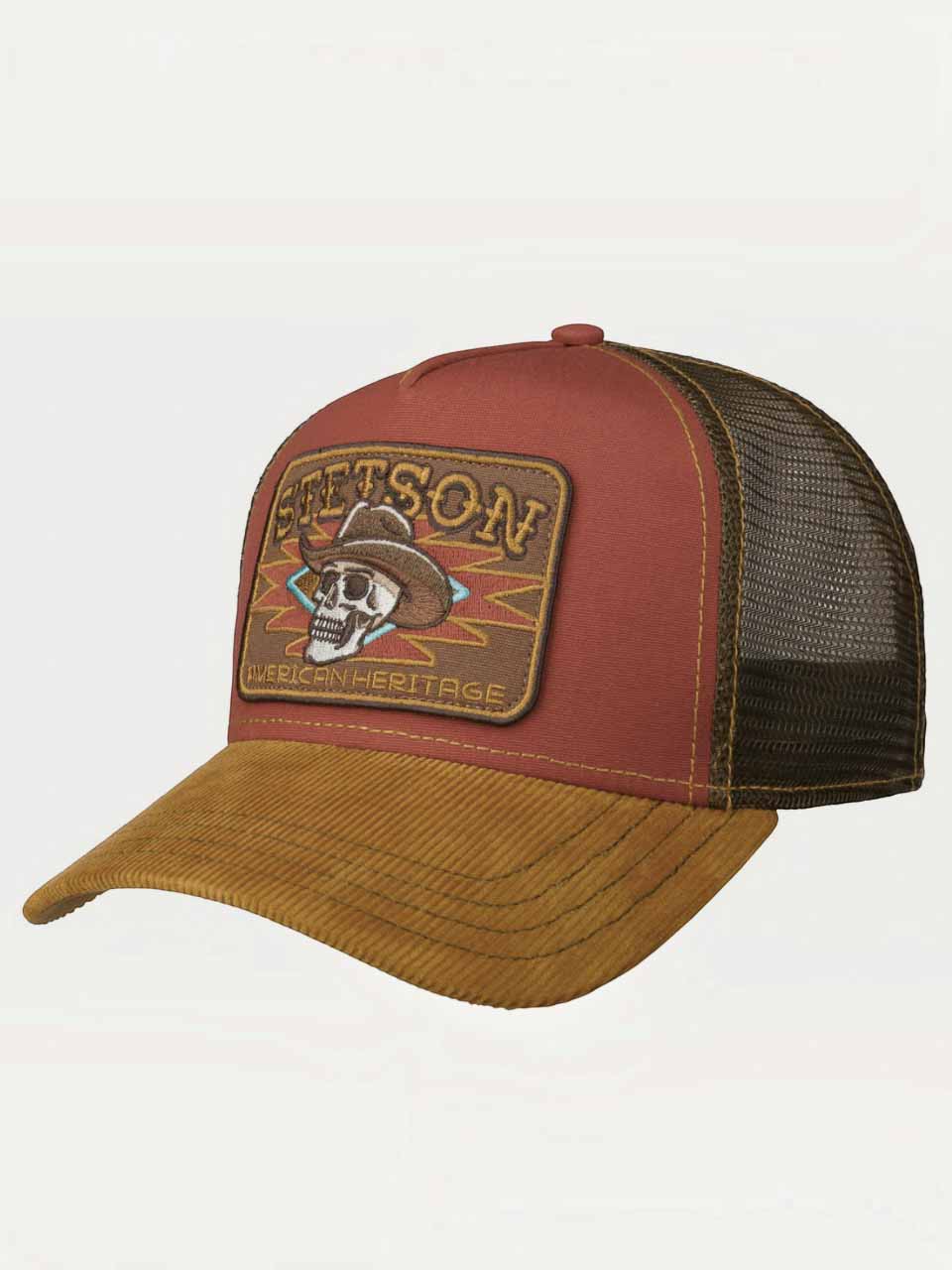 Stetson Cowboy Skull Trucker Cap
