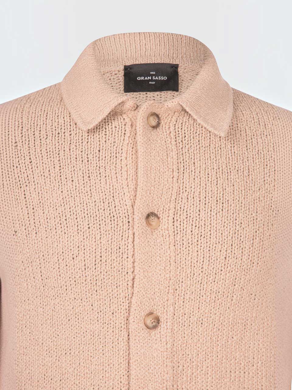 Gran Sasso Knitted Wool Cardigan Beige