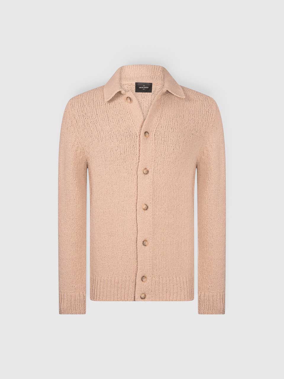 Gran Sasso Knitted Wool Cardigan Beige