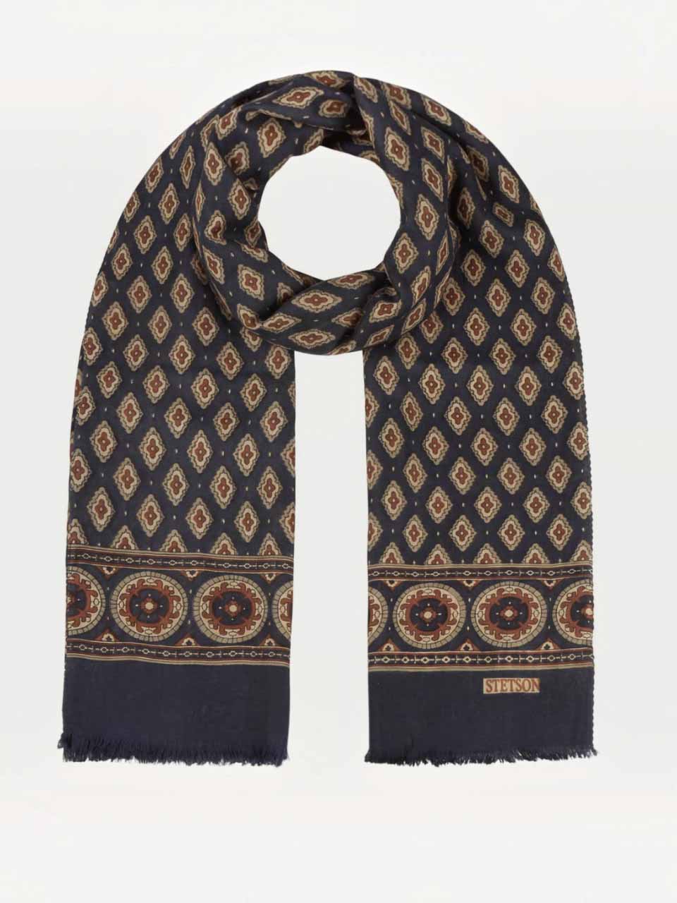 Stetson Ornamentals Wool Scarf Blue/Red