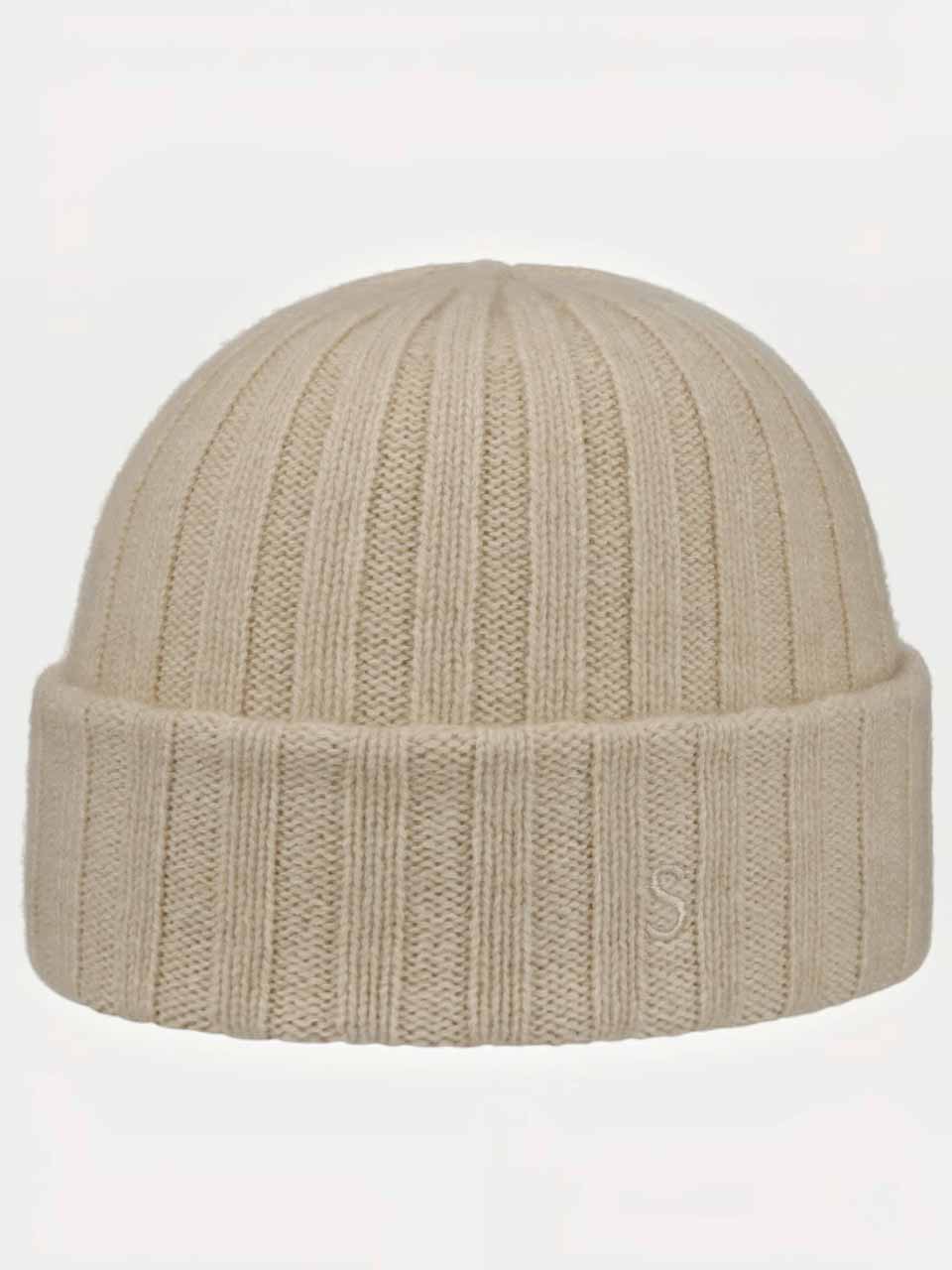 Stetson Cashmere Beanie Hat Beige