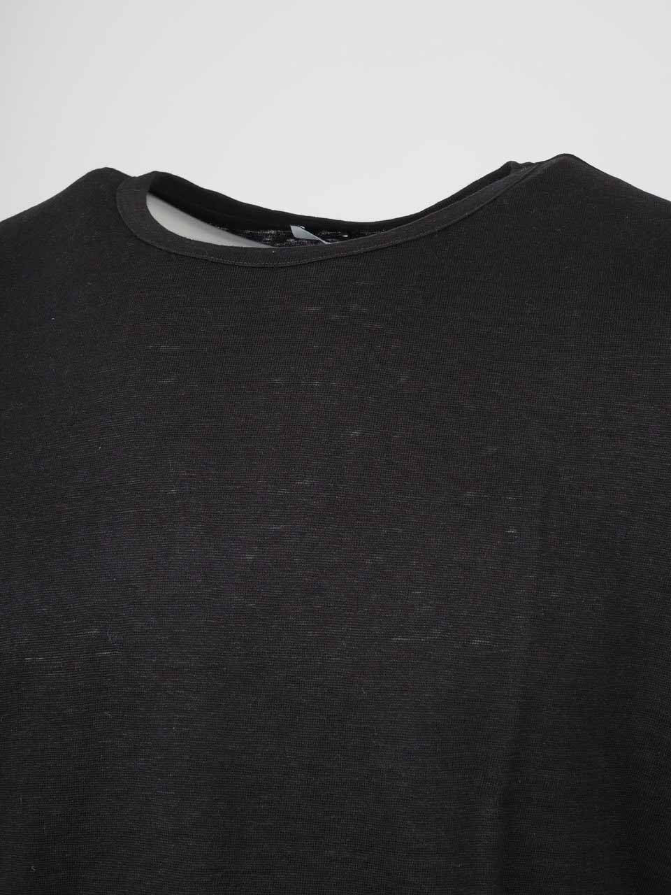 Linen T-Shirt Black