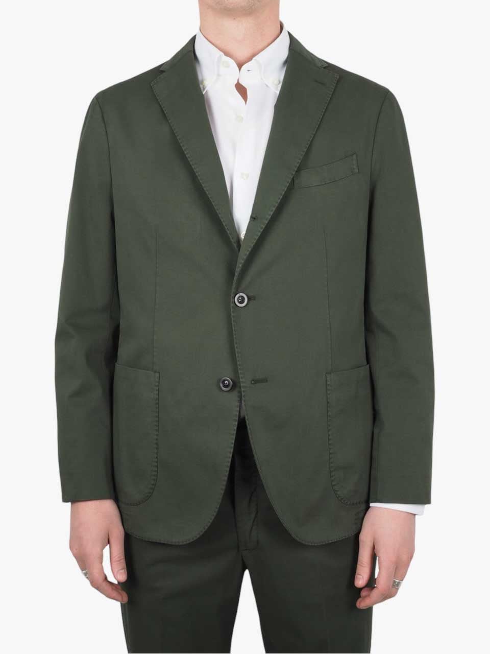 Boglioli Cotton Suit Green