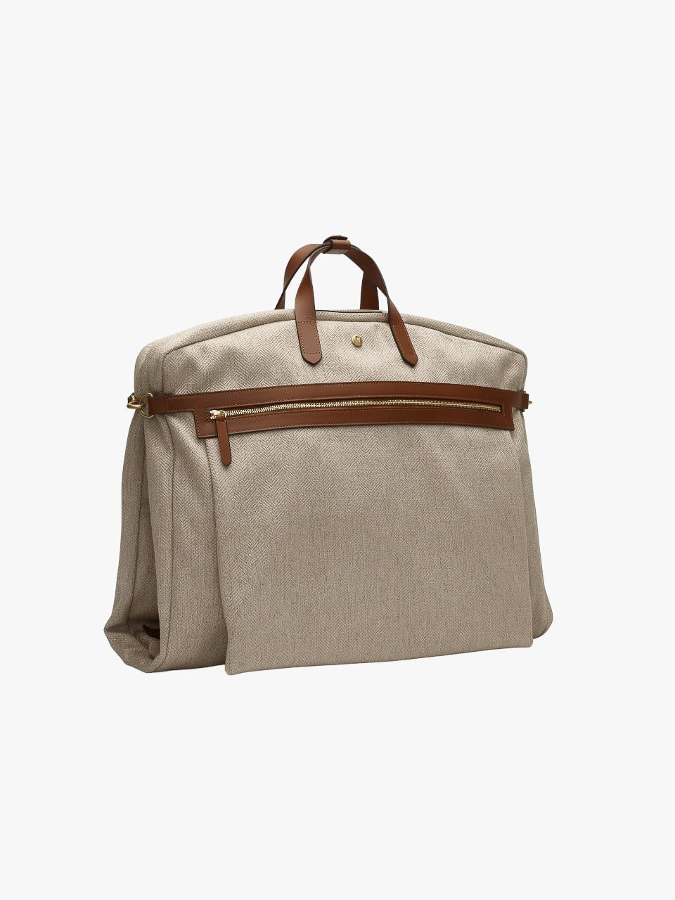 M/S Suit Carrier Grand Herringbone/Cuoio