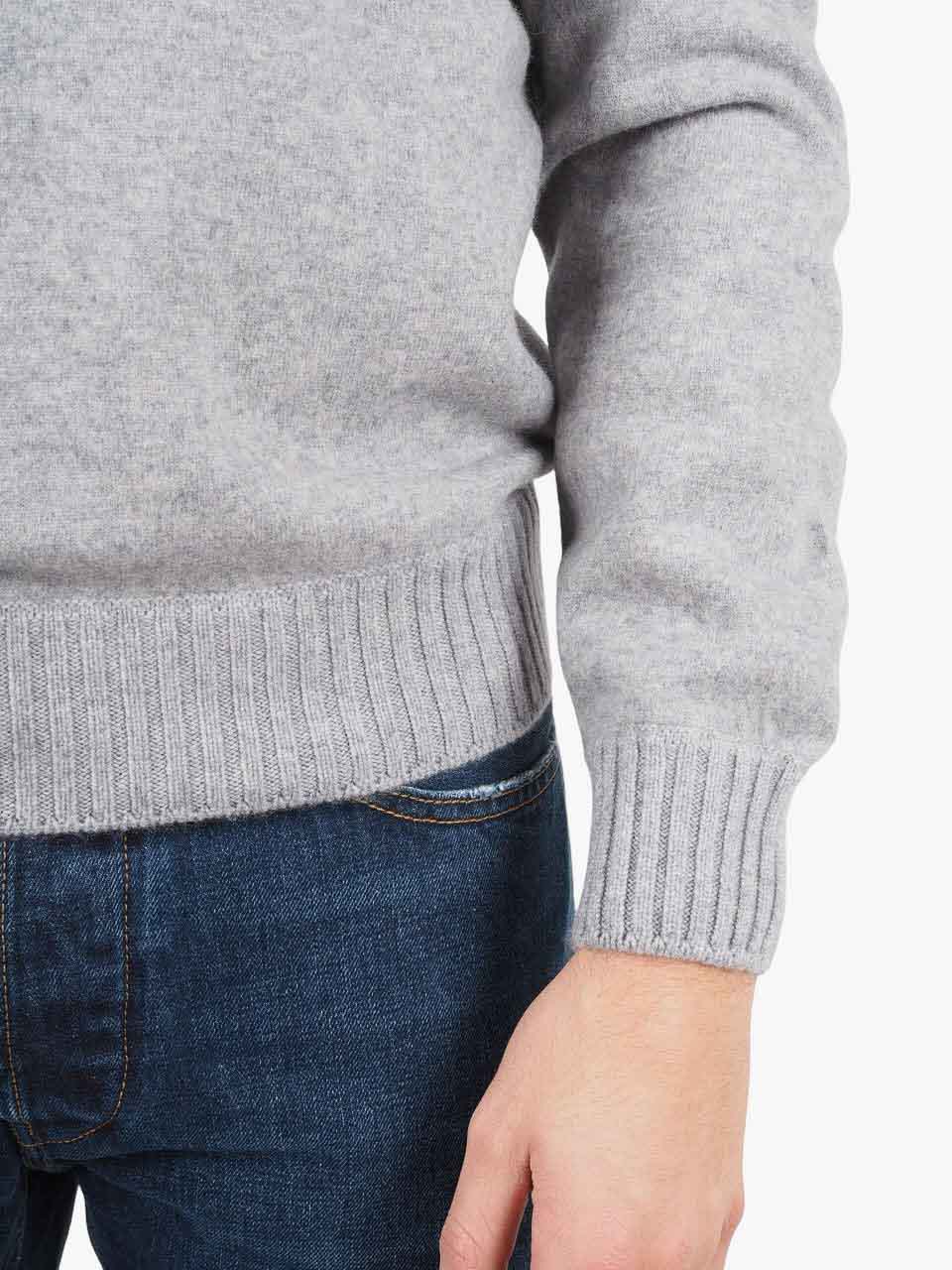 Felted Cashmere Sweater Grey