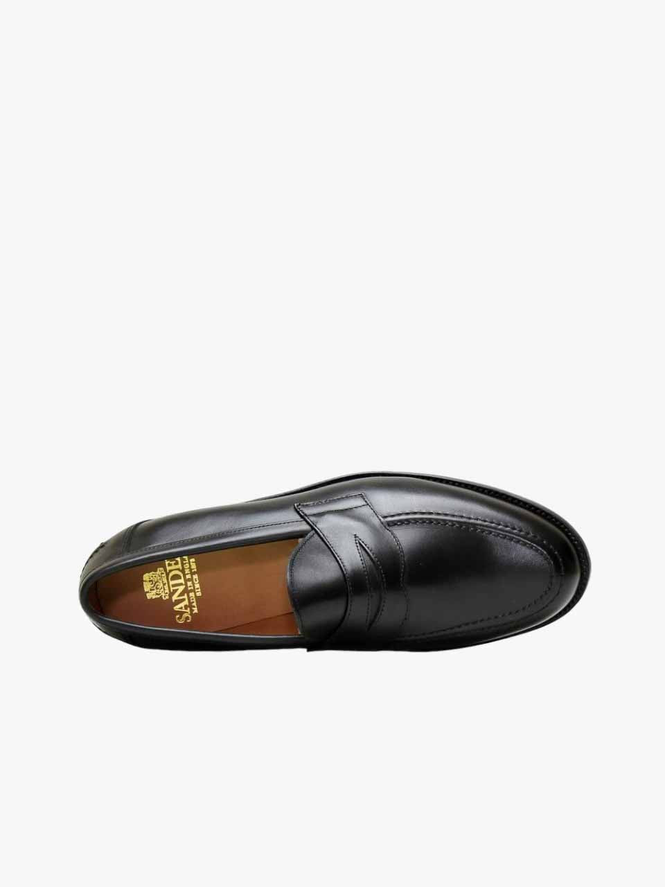 Sanders Calf Penny Loafer Black