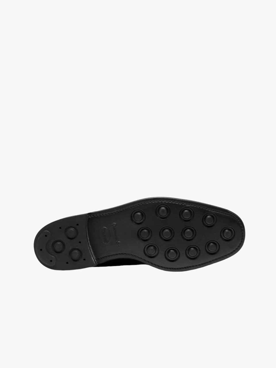Sanders Calf Oxford Rubber Sole Black