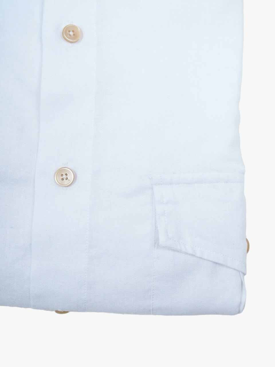 Linen Cotton Shirt With Pockets White