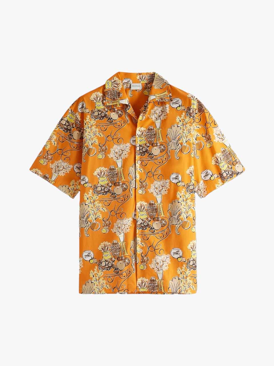 Drôle De Monsieur Short Sleeve Shirt Orange