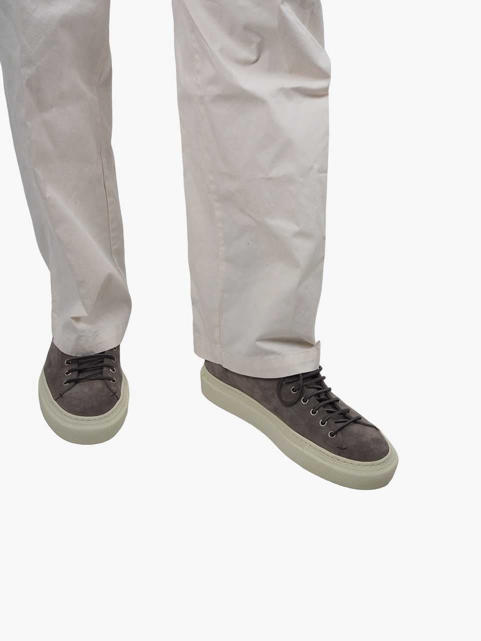 White Sand Loose Fit Drawstring Trousers Off White