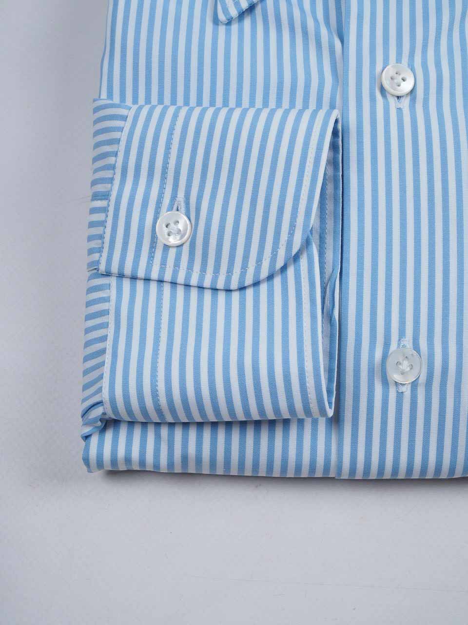 Barba Napoli Culto Button Down Striped Shirt Navy White