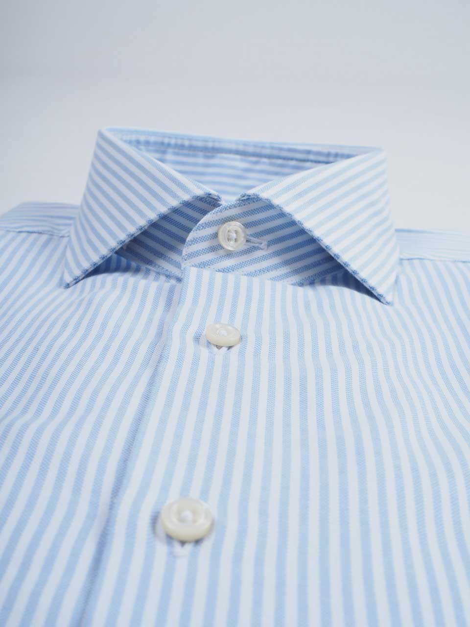Ghirardelli 1911 Striped Oxford Shirt White/Blue