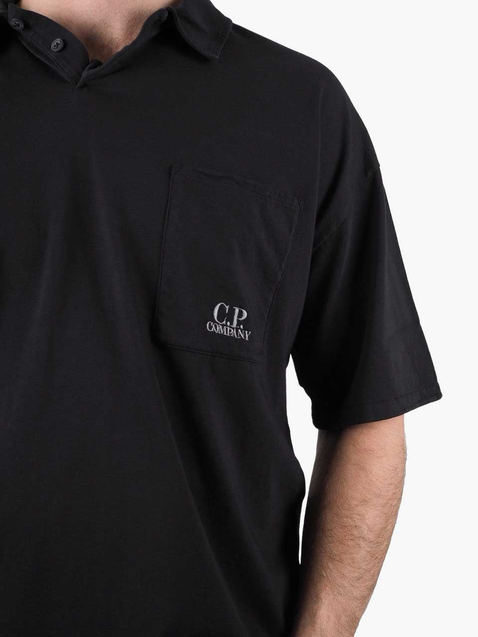 Short Sleeve 20/1 Jersey Polo Black