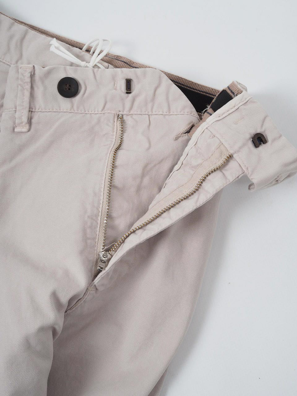White Sand Cotton Chinos Beige