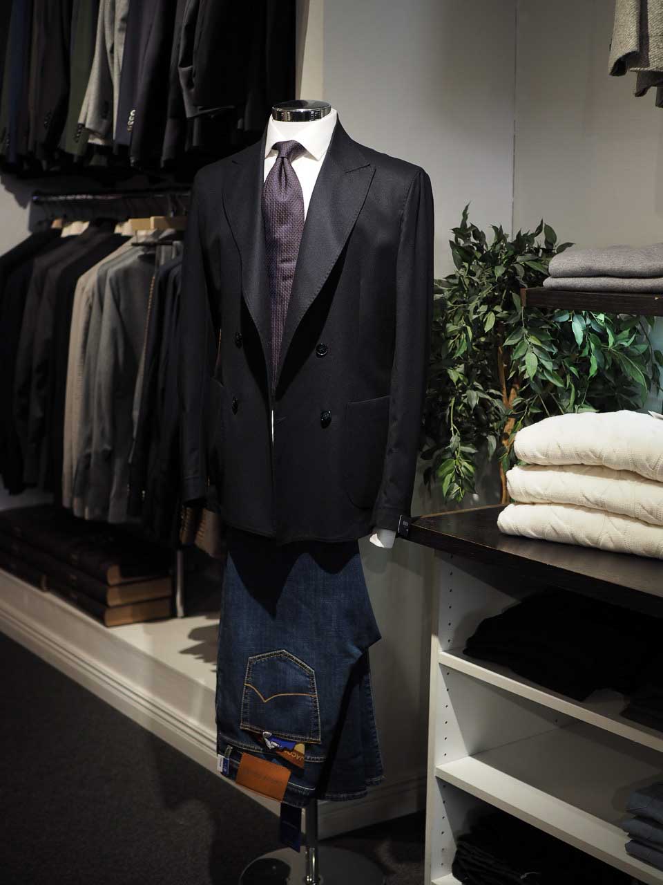 Wool DB Jacket Navy