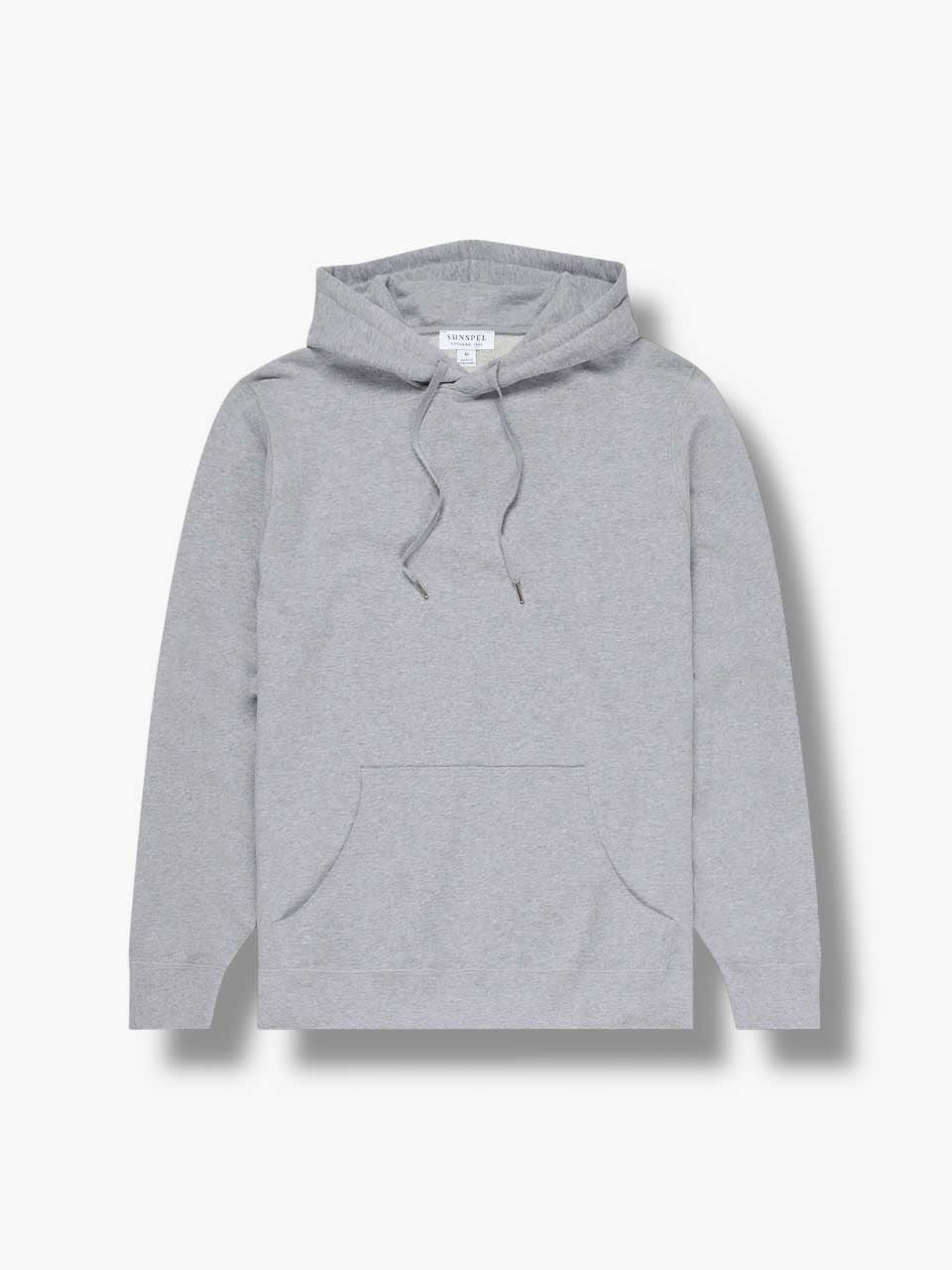 Sunspel Loopback Overhead Hoodie Grey