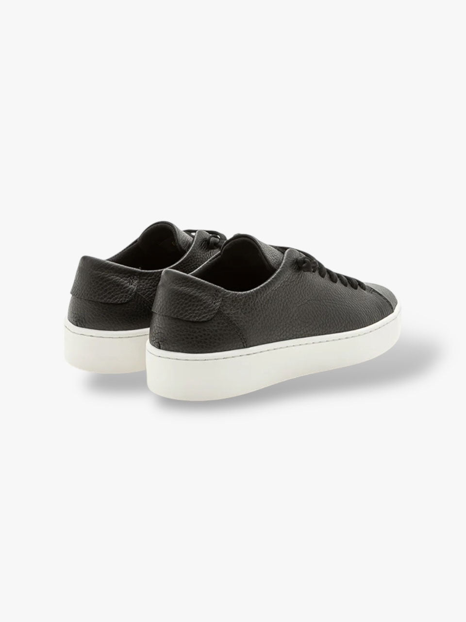 Fabiano Ricci Grain Leather Sneakers Black