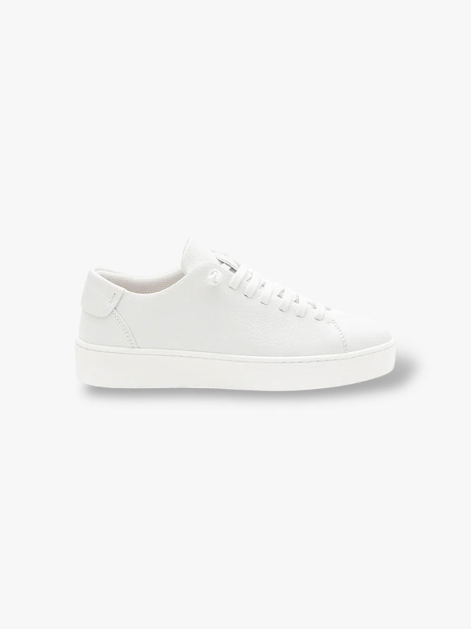 Grain Leather Sneakers Sole White