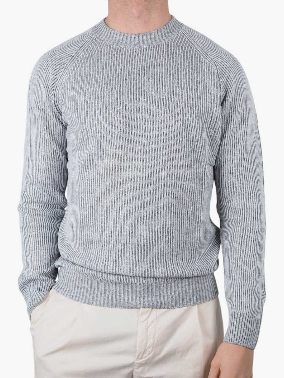 Linen Cotton Crew Neck Olive