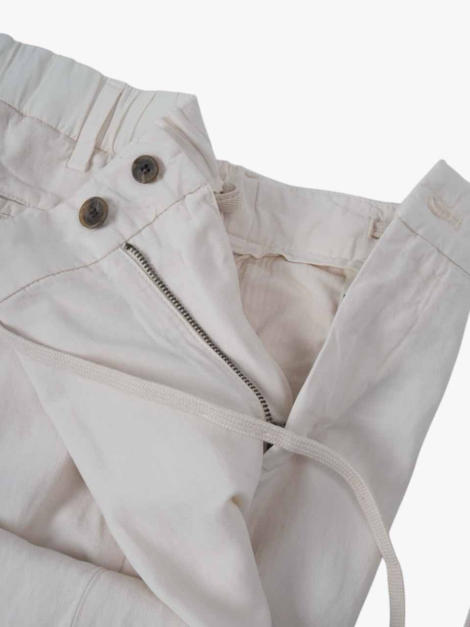 Lyocell Linen Trousers White