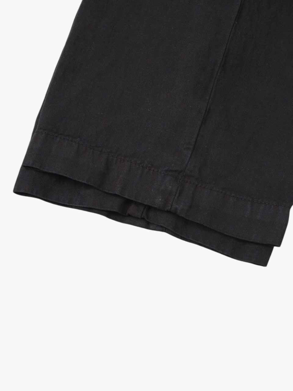 Lyocell Linen Trousers Black