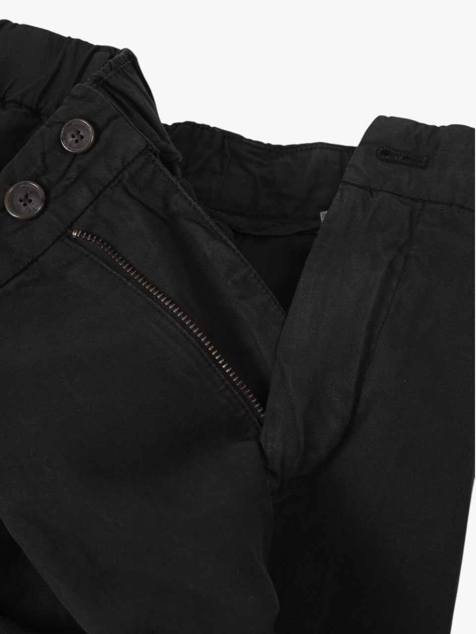 Lyocell Linen Trousers Black