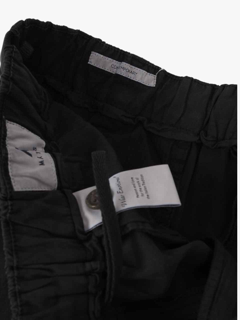 Lyocell Linen Trousers Black