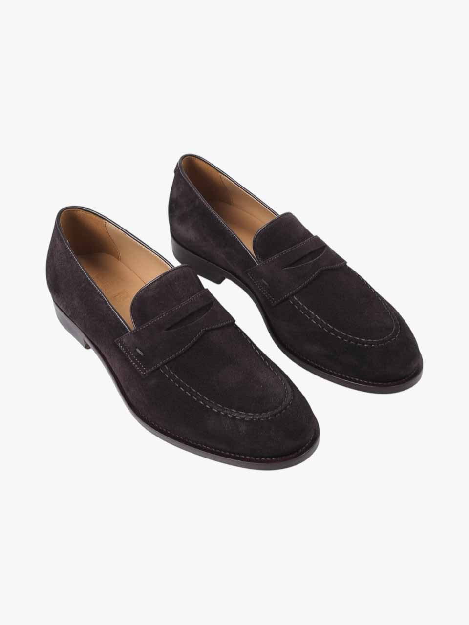Suede Penny loafers Brown