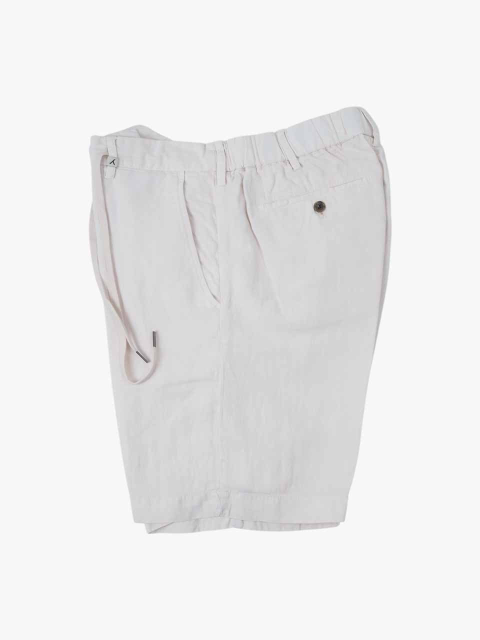 Linen Cotton Shorts White