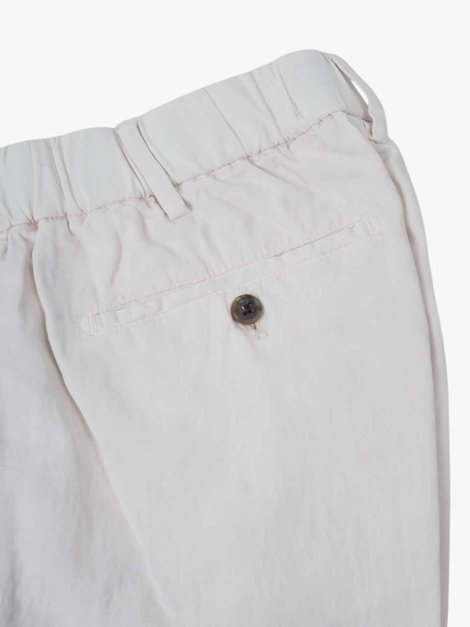 Linen Cotton Shorts White