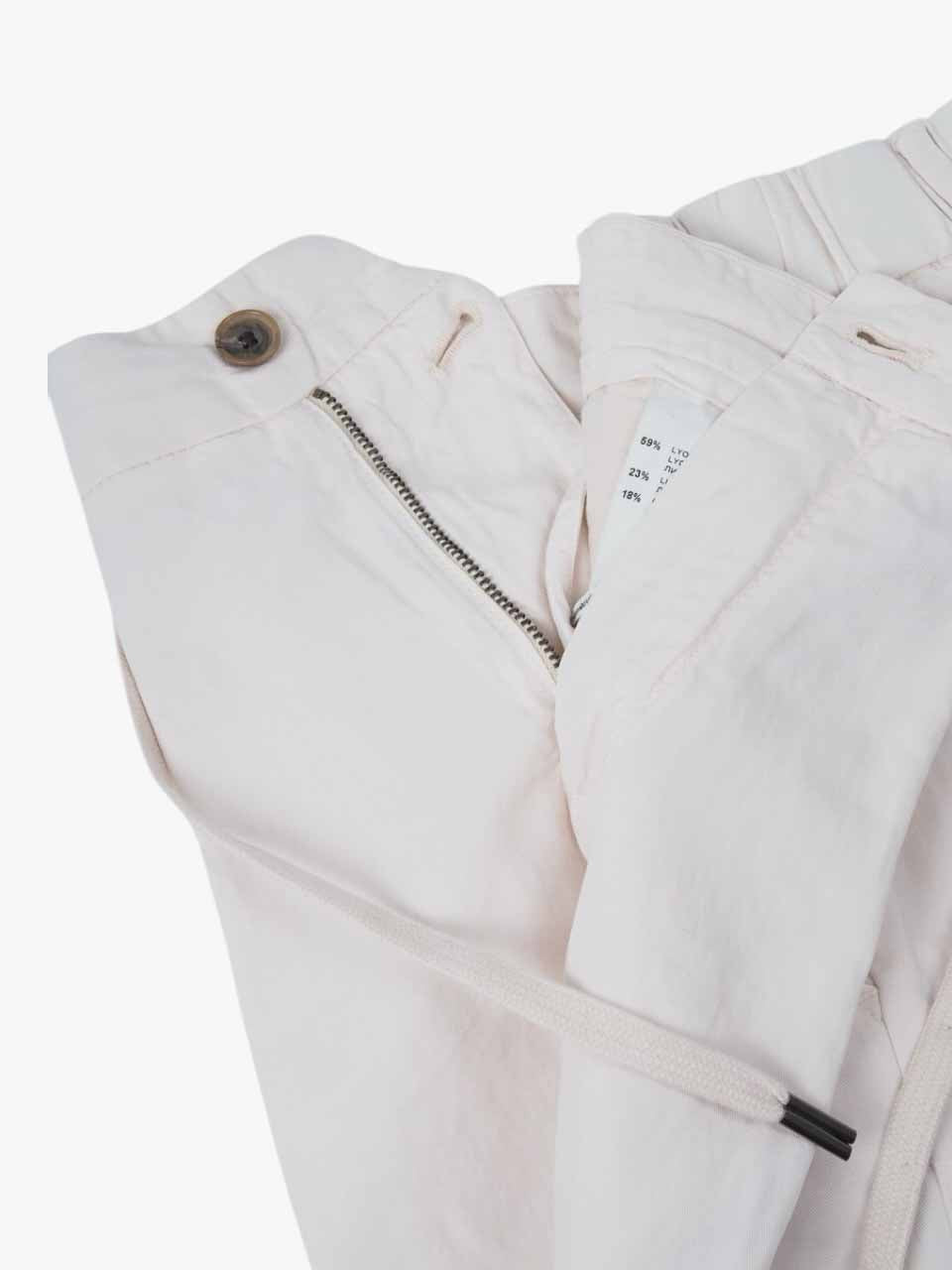 Linen Cotton Shorts White