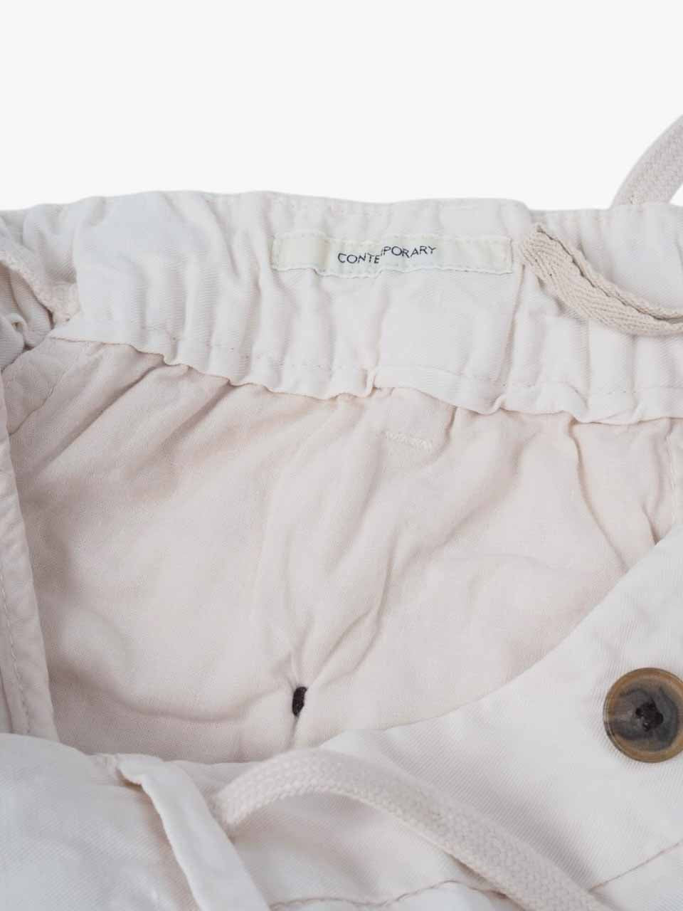 Linen Cotton Shorts White