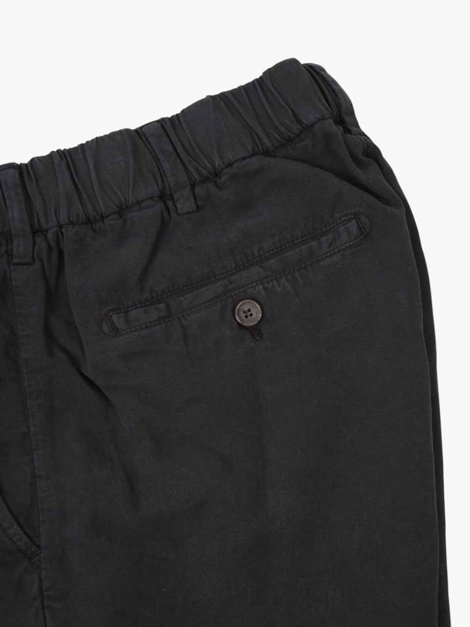 Linen Cotton Shorts Black