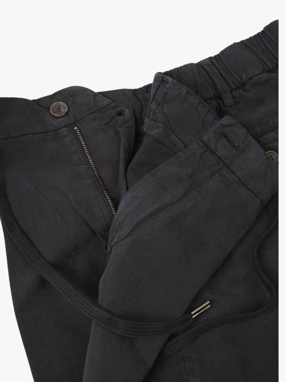 Linen Cotton Shorts Black