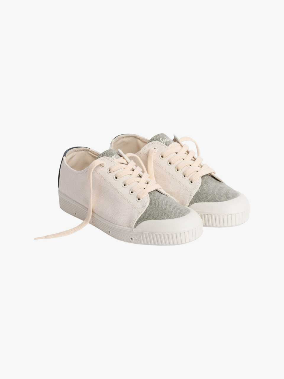 Heavy Linen Canvas Trainer Shoe Off White