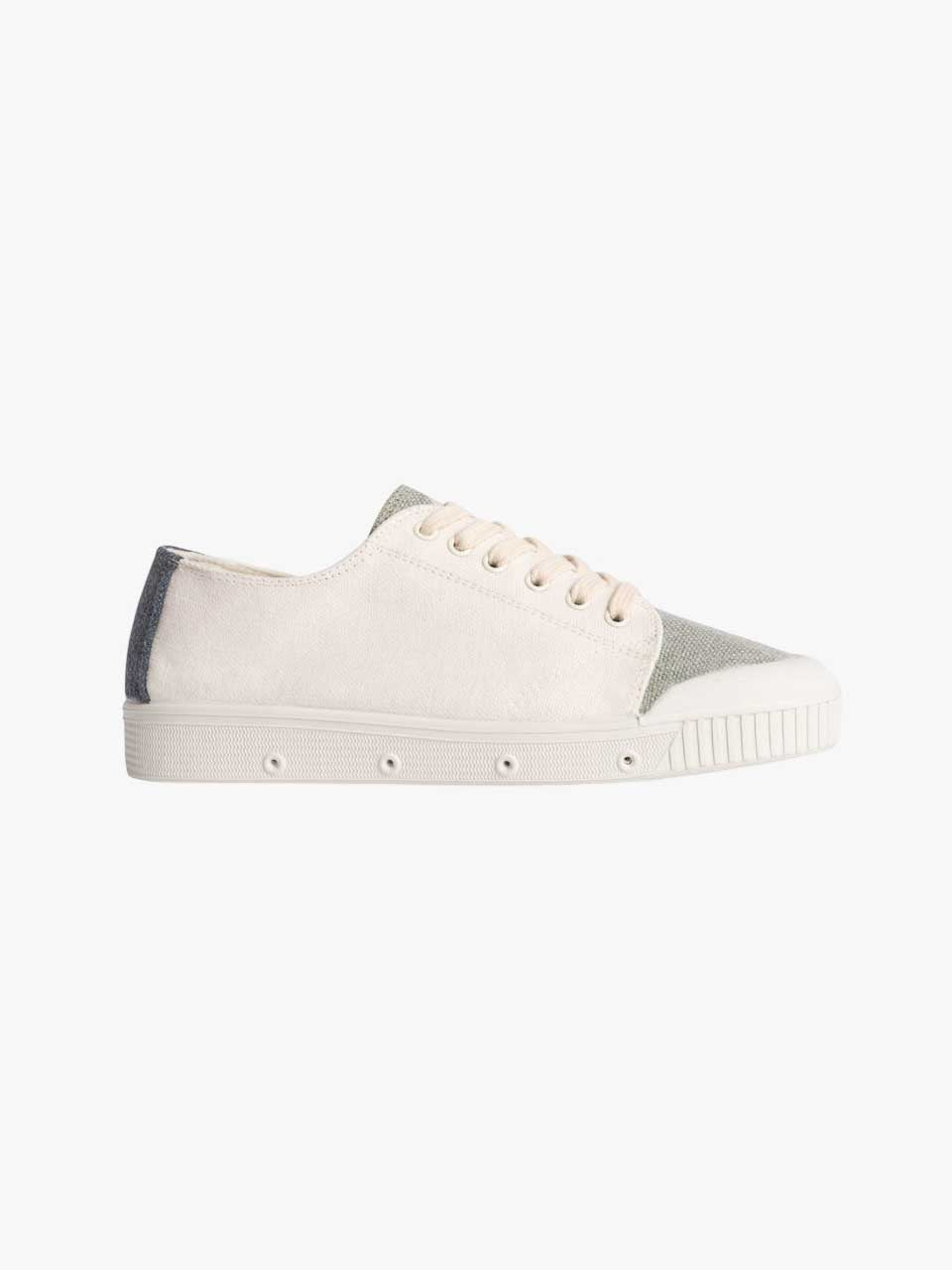 Heavy Linen Canvas Trainer Shoe Off White