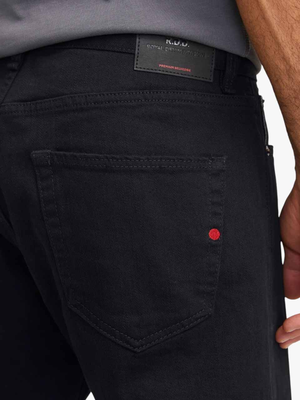 R.D.D. Selvedge Denim Black Jeans Relaxed