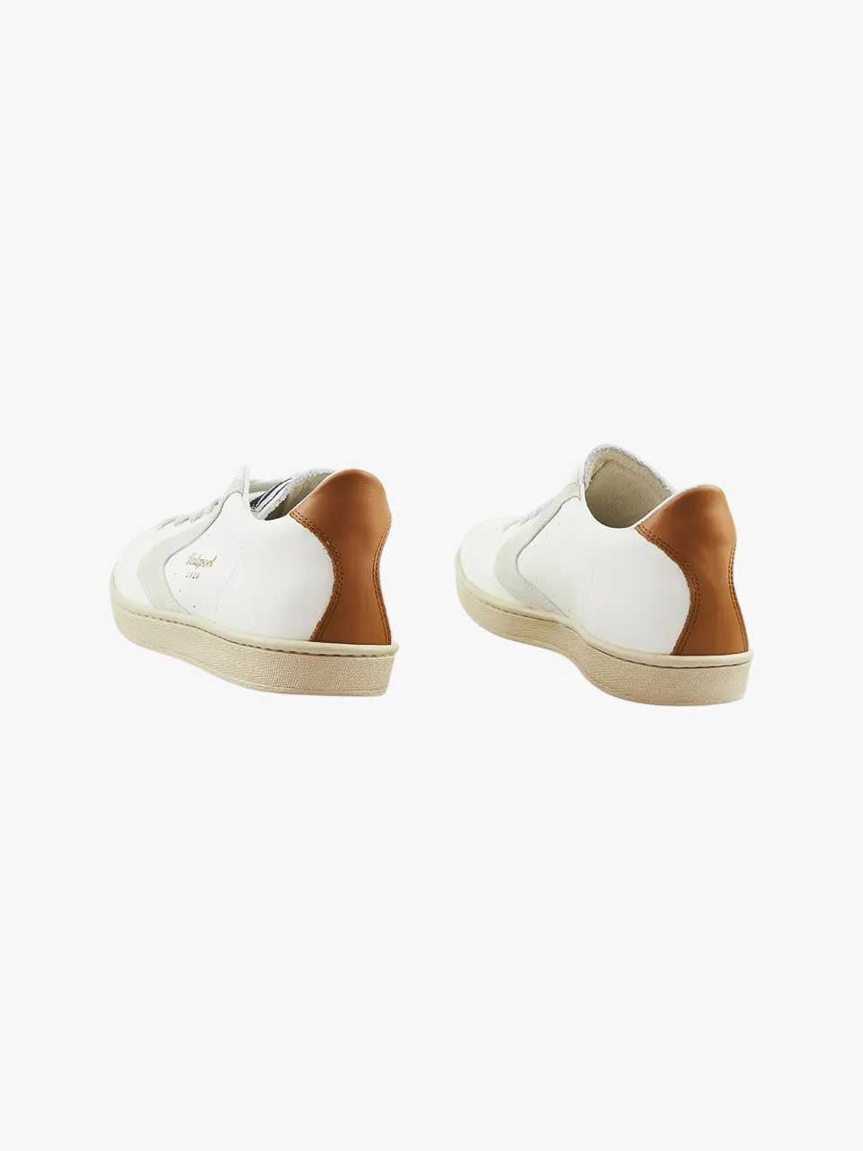Tournament Mix Leather Suede White Cognac