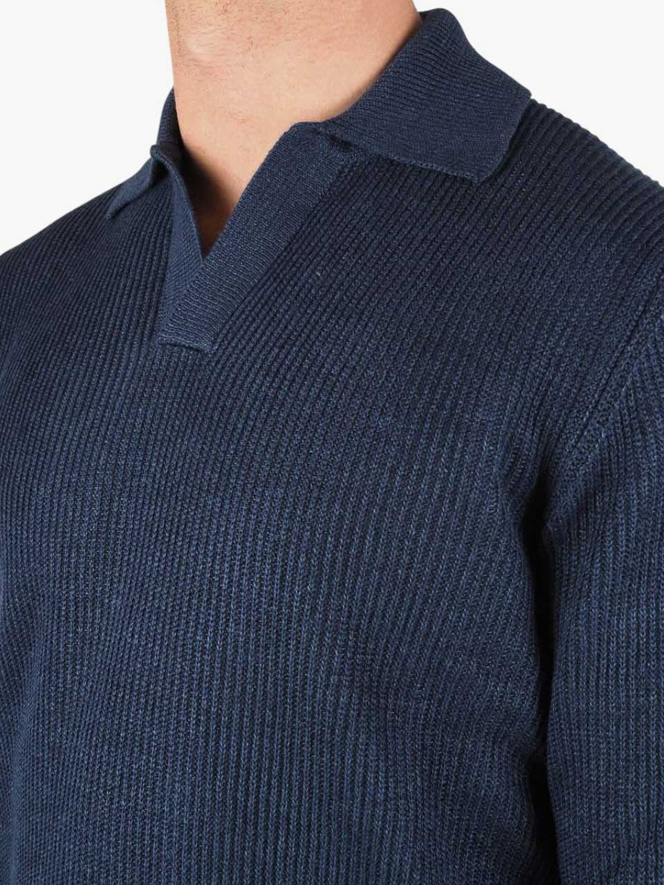 Knitted Popover Blue