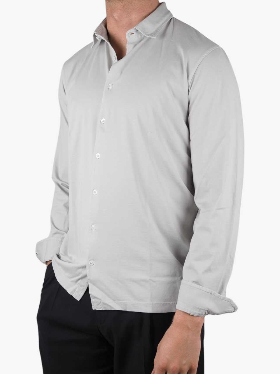 Long Sleeve Jersey Shirt Grey