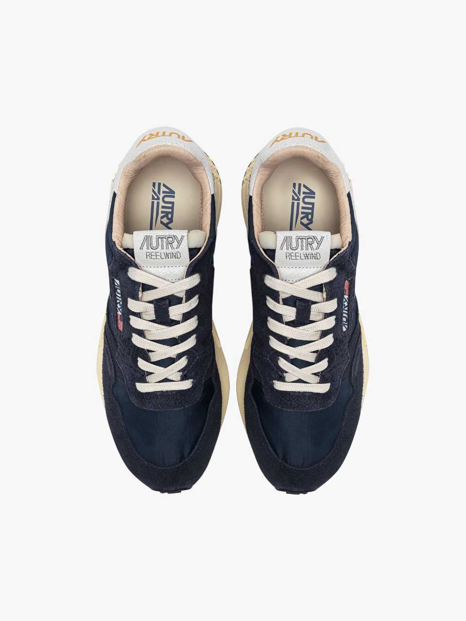 Reelwind Low Sneakers Nylon Suede Blue Space