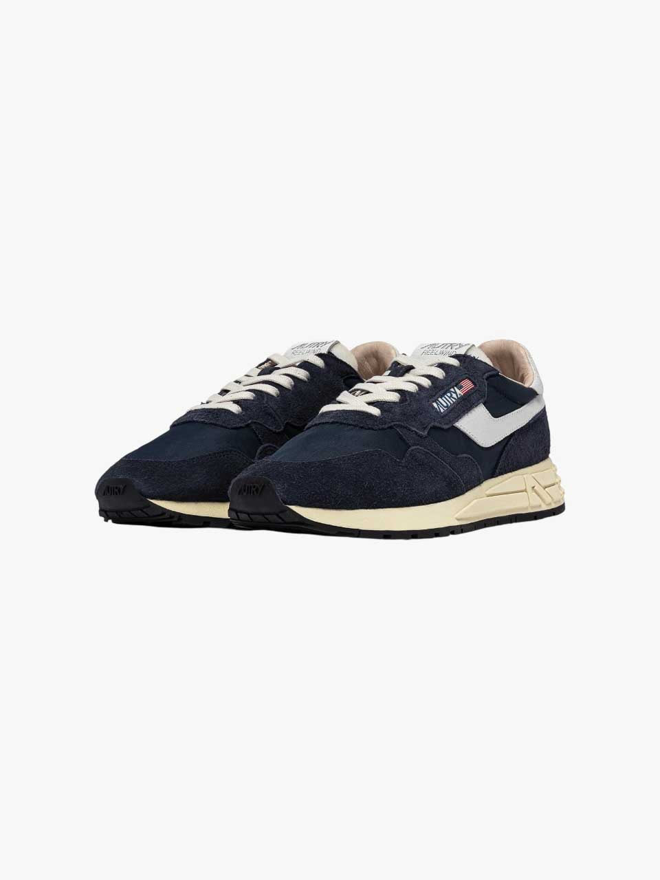 Reelwind Low Sneakers Nylon Suede Blue Space