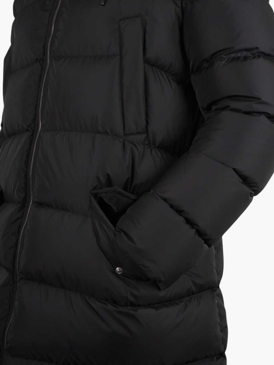 Long Down Polar-Tech Jacket Black