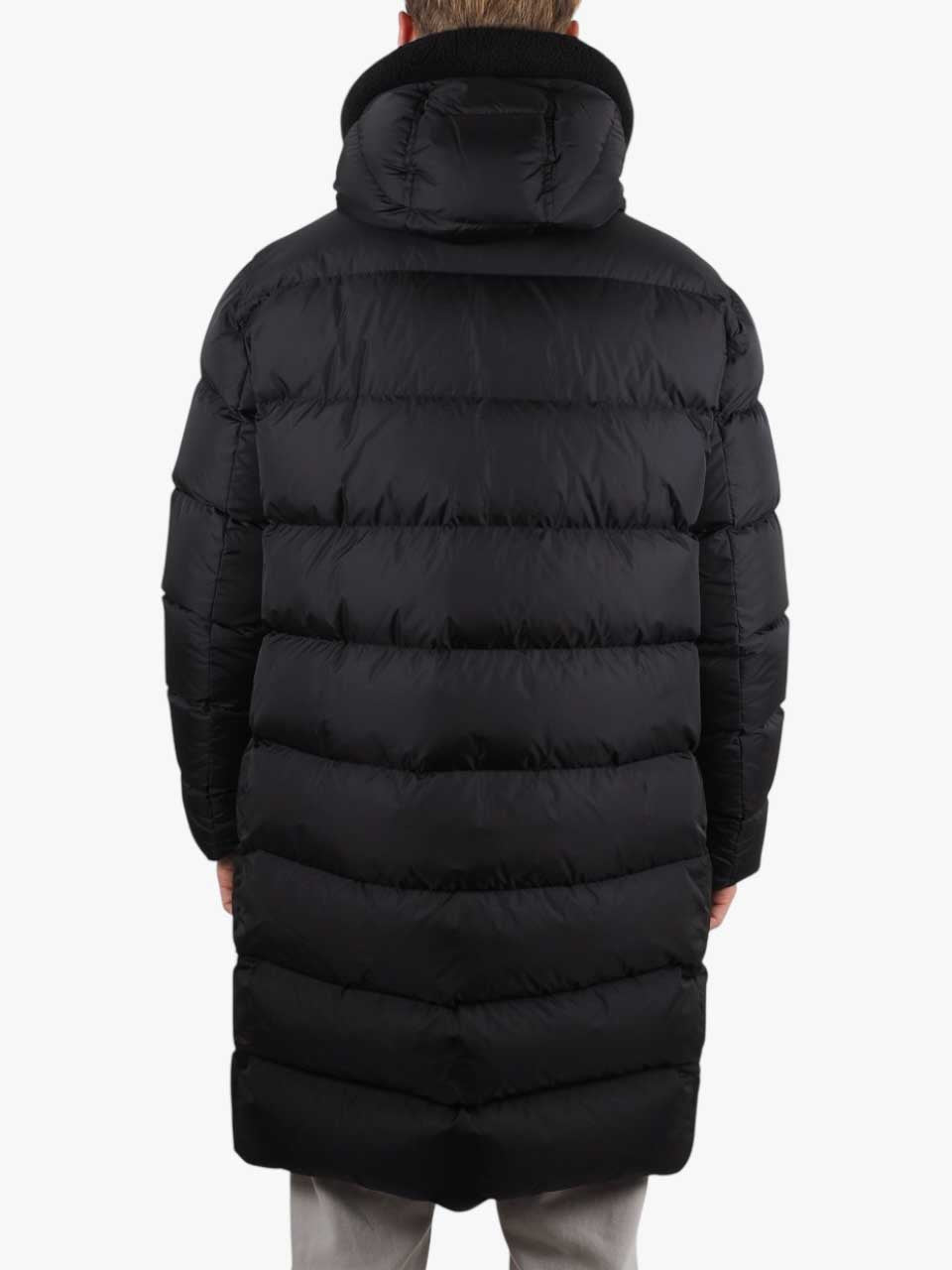 Long Down Polar-Tech Jacket Black