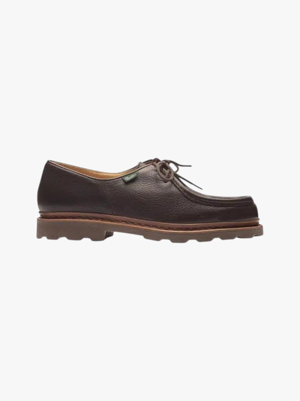 Michael Cerf Rubber Sole Derby Shoe Brown