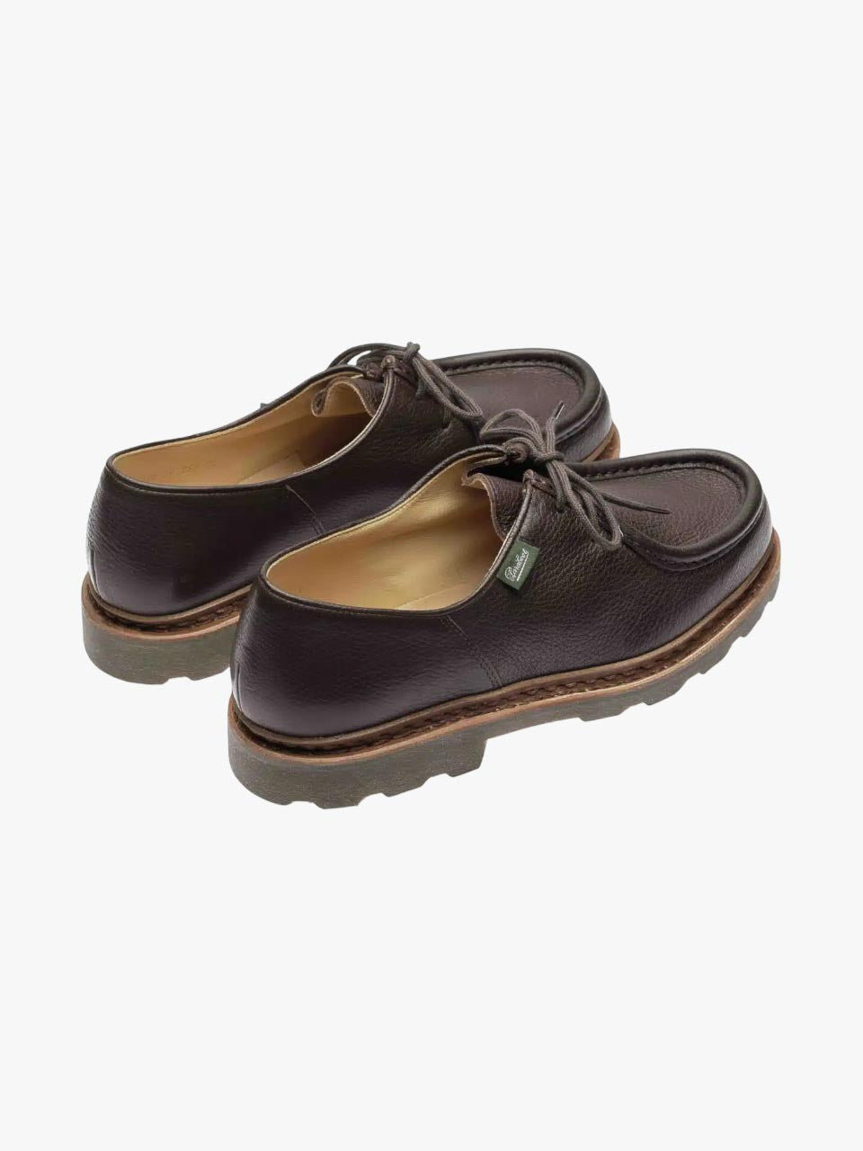 Michael Cerf Rubber Sole Derby Shoe Brown